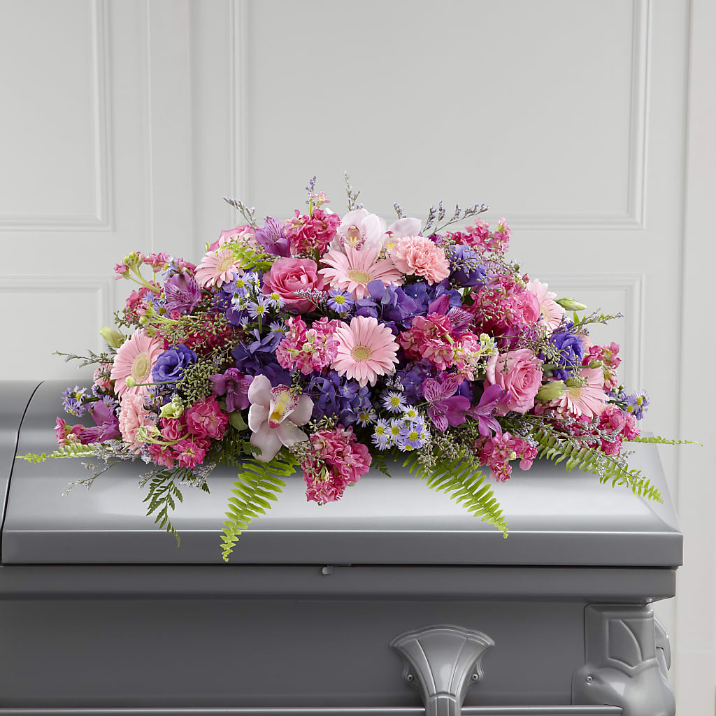 Glorious Garden Casket Spray – St Lucie Flower Venue And Gifts, Fort Pierce FL