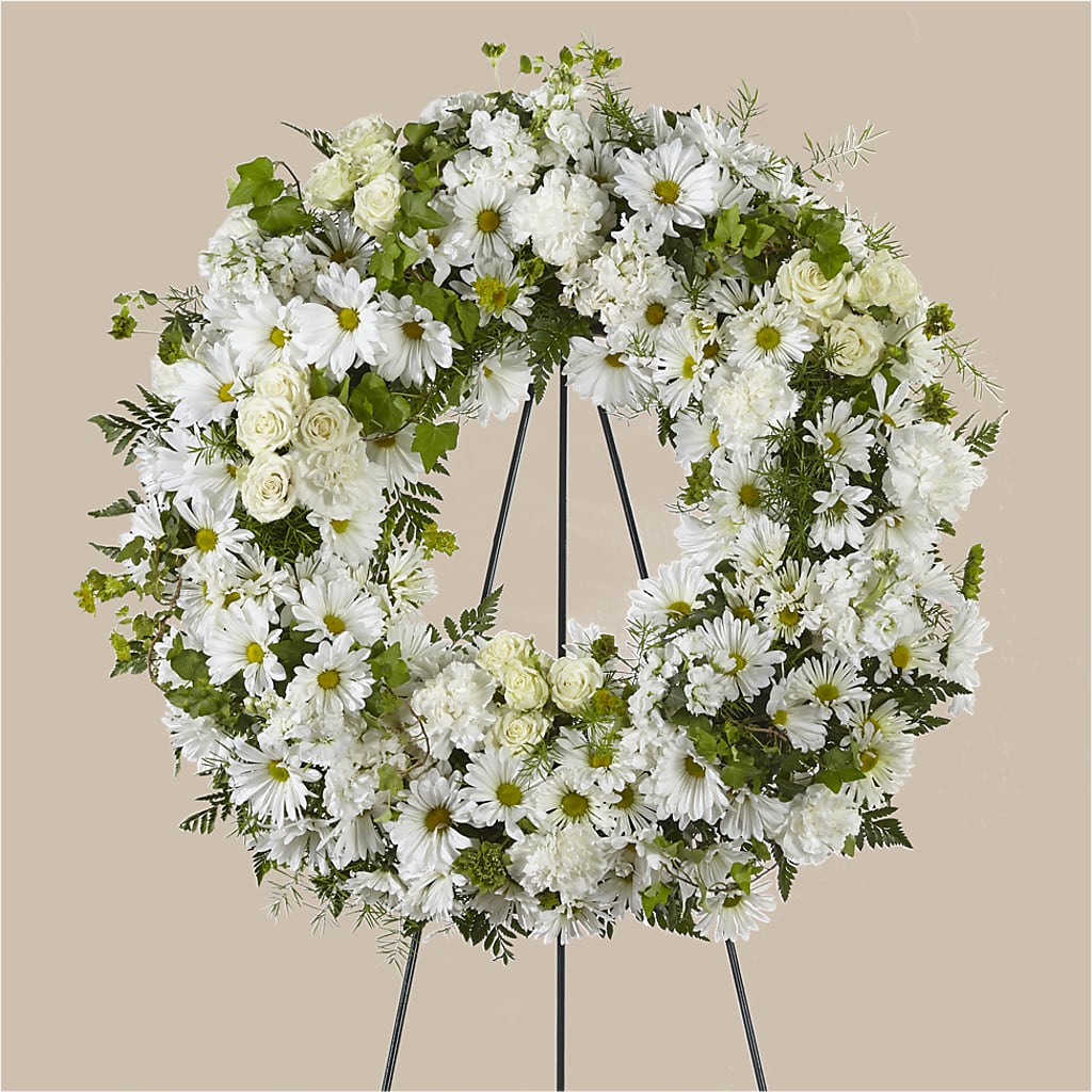 Faithful Wishes Wreath – St Lucie Flower Venue And Gifts, Fort Pierce FL