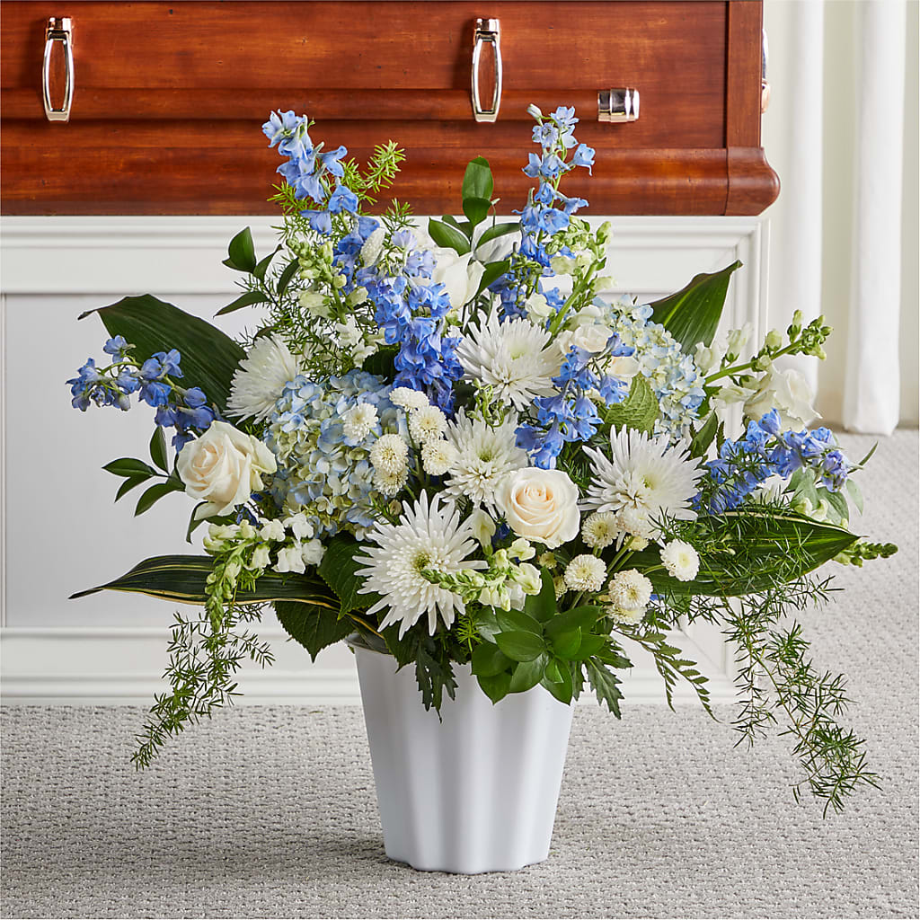 Everlasting Memories Floor Basket – St Lucie Flower Venue And Gifts, Fort Pierce FL