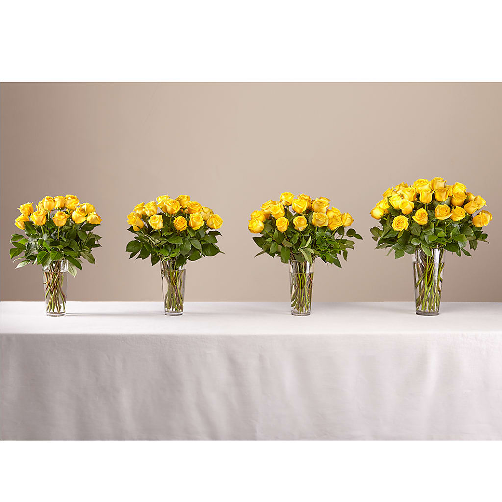 Long Stem Yellow Rose Bouquet –  St Lucie Flower Venue And Gifts, Fort Pierce FL