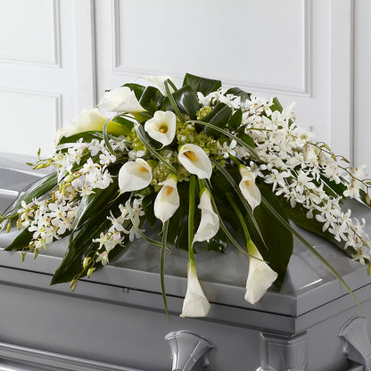 Angel Wings Casket Spray –  St Lucie Flower Venue And Gifts, Fort Pierce FL