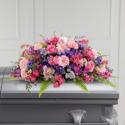 Glorious Garden Casket Spray –  St Lucie Flower Venue And Gifts, Fort Pierce FL
