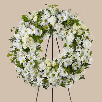 Faithful Wishes Wreath –  St Lucie Flower Venue And Gifts, Fort Pierce FL