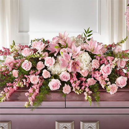 Life & Remembrance Casket Spray –  St Lucie Flower Venue And Gifts, Fort Pierce FL