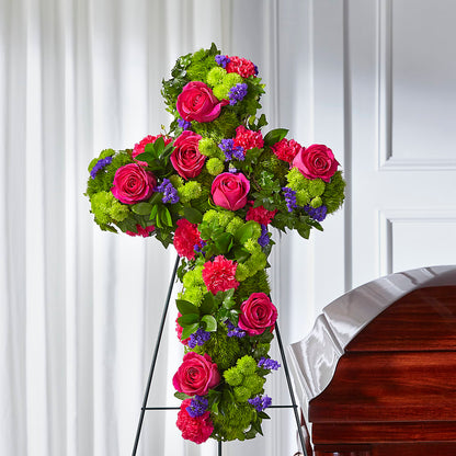 Tribute Rose Floral Cross –  St Lucie Flower Venue And Gifts, Fort Pierce FL