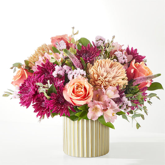 Berry Cobbler Bouquet with Ivory Vase –  St Lucie Flower Venue And Gifts, Fort Pierce FL