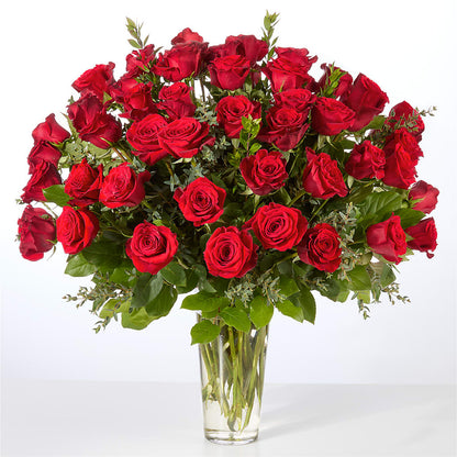 Forever Yours Fifty Stem Red Rose Bouquet –  St Lucie Flower Venue And Gifts, Fort Pierce FL